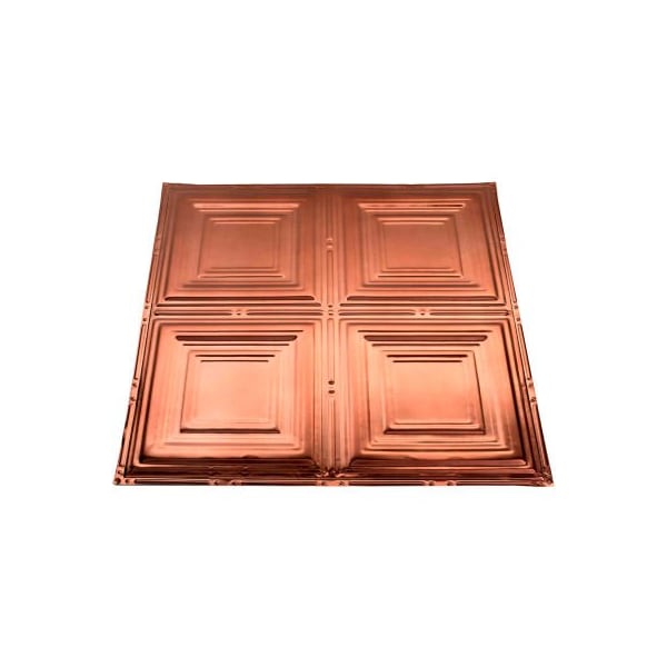 Acoustic Ceiling Products Great Lakes Tin Syracuse 2' X 2' Nail-up Tin Ceiling Tile in Vintage Bronze - T50-09 - main